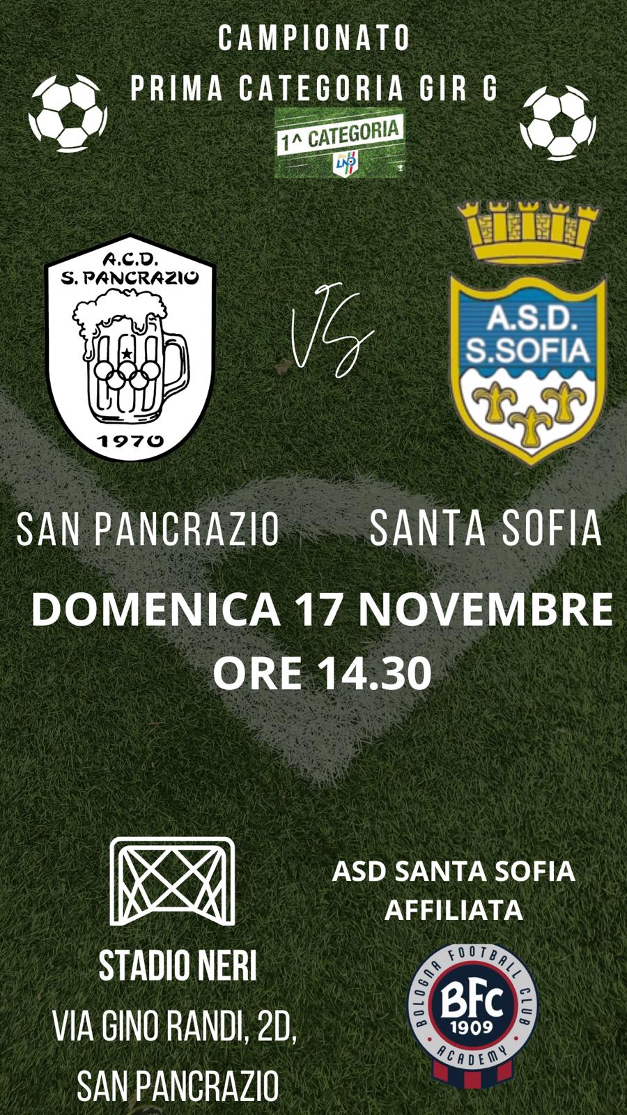 1SQ: San Pancrazio-S. Sofia 5-1